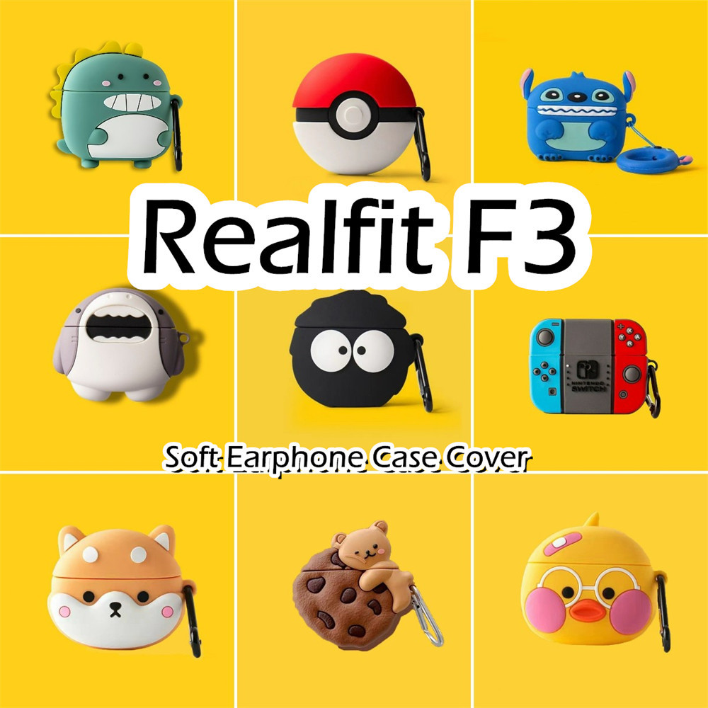 [Ngôi sao tương lai] Dành cho Ốp lưng Realfit F3 phong cách hoạt hình Anime Vỏ tai nghe silicon mềm Vỏ bọc NO.1