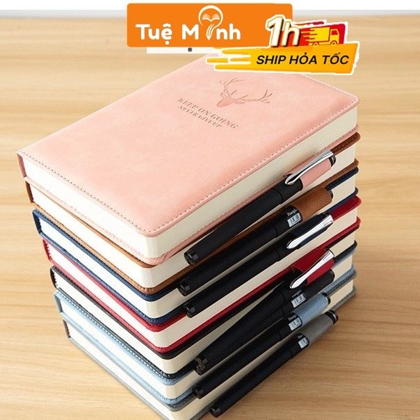 Sổ tay ghi chép bìa da hình hươu A5 360 trang sổ note kế hoạch S06 sang ...