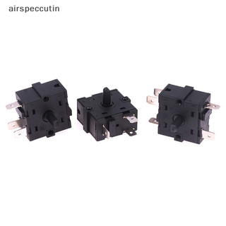 Airspecutin 3 / 5 Pin 2 / 4 Vị trí Bộ chọn quay AC 250V 16A Máy sưởi phòng điện EN