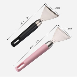 Dụng cụ tẩy vảy cá ROOMYCO, Dụng cụ cạo vảy cá bằng thép không gỉ, Tay cầm ABS Dụng cụ hải sản mịn màng