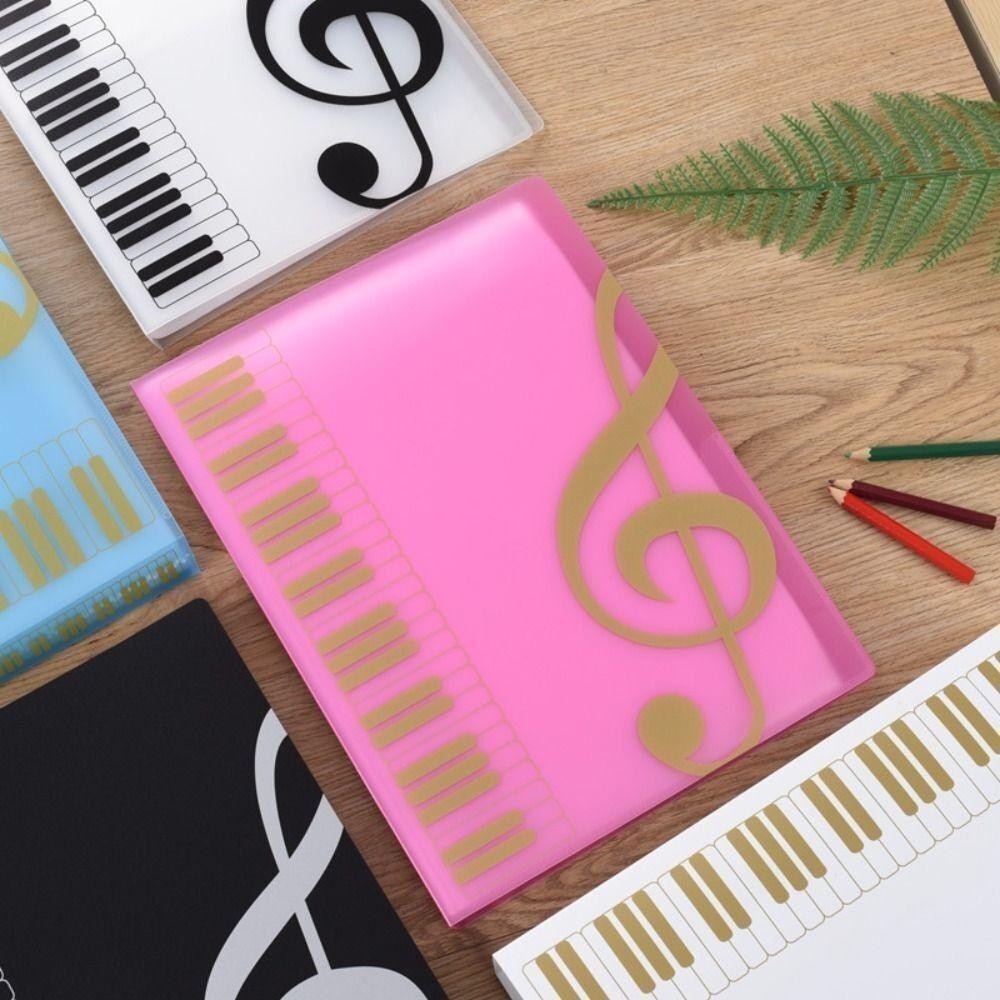 THFENG Guitar Sheet Thư mục sách nhạc, Sắp xếp lưu trữ 40 trang Bảng giấy Piano Thư mục, Bộ sắp xếp lưu trữ tài liệu A4 PP chất lượng cao
