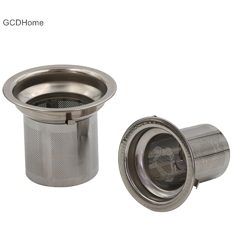Gcdhome Lưới có thể tái sử dụng Máy lọc trà Lá Bộ lọc gia vị bằng thép không gỉ cho ấm trà HOT