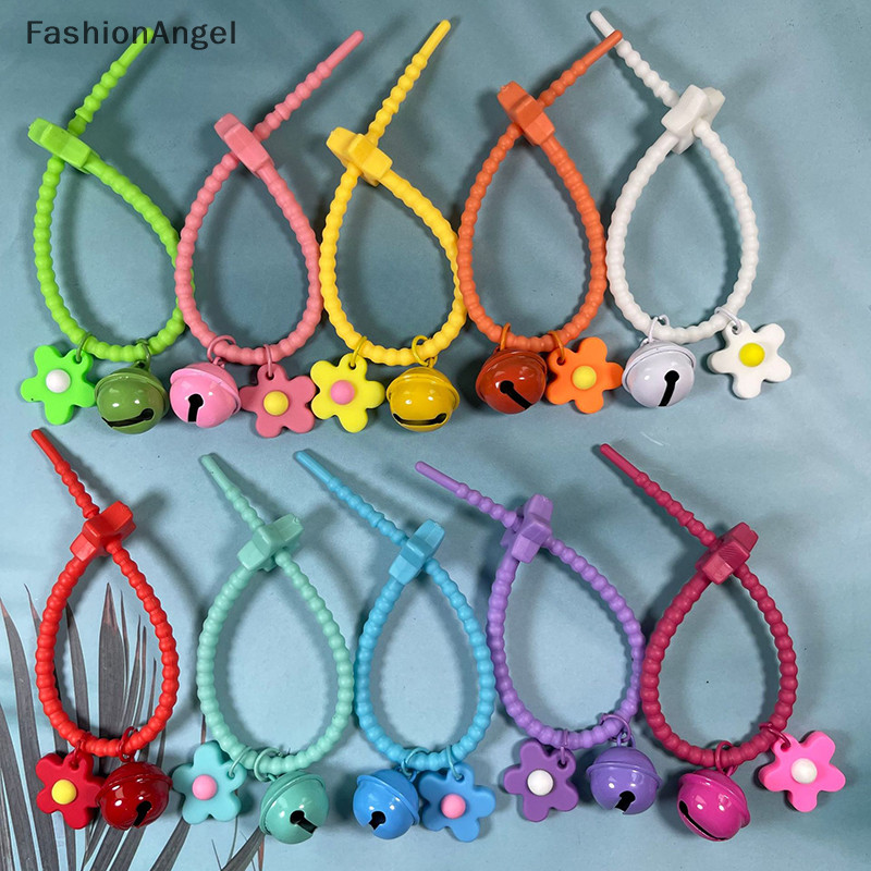FashionAngel Kẹo Ngọt Màu Hoa Móc Khóa Silica Gel Hoa Móc Khóa Cho Bé Gái Túi Mặt Dây Chuyền Ba Lô Trang Trí TH