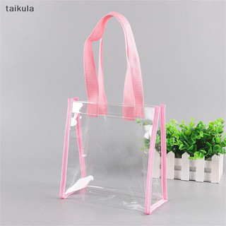 Qwq Nữ Tay Cầm Nhẹ Chống Thấm Nước Trong Suốt Túi Mua Sắm Đeo Vai Túi Xách taikula