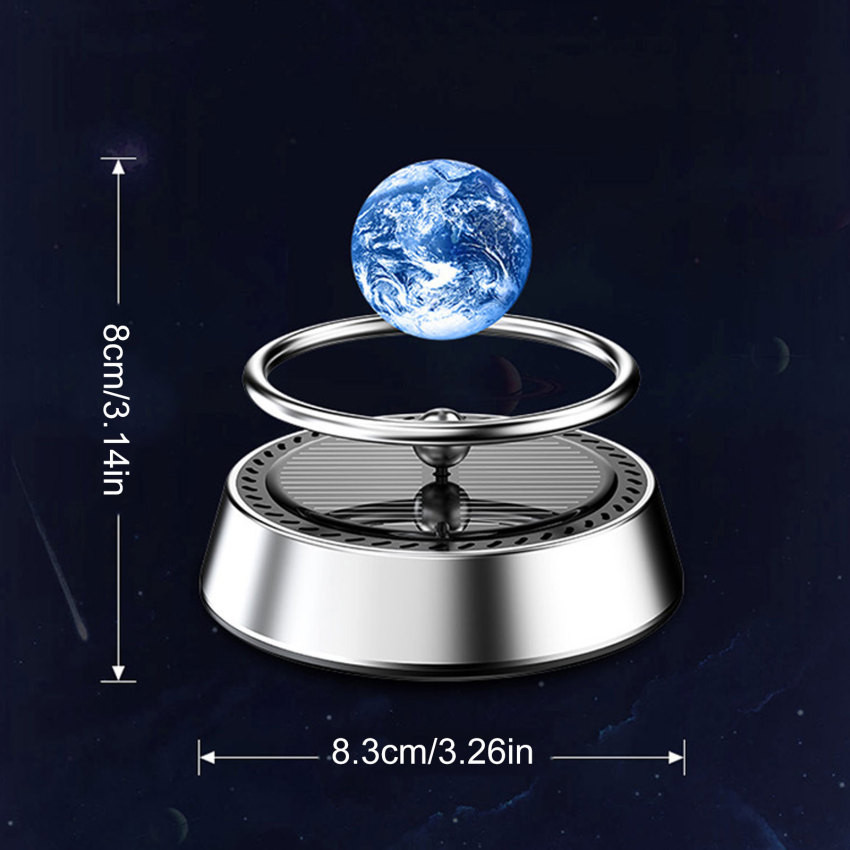 Mars Earth xe năng lượng mặt trời hương liệu làm mát không khí dính tinh dầu tự động với ngôi sao bóng Làm dịu sự sảng khoái