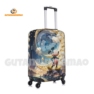 Disney Mickey Travel Hành Lý Có Thể Giặt Được Vali Bảo Vệ Chống Trầy Xước Vali Phù Hợp Với 18-32 Inch