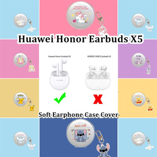 [imamura] Dành cho Vỏ tai nghe Huawei Honor X5 Vỏ tai nghe silicon mềm hoạt hình trong suốt