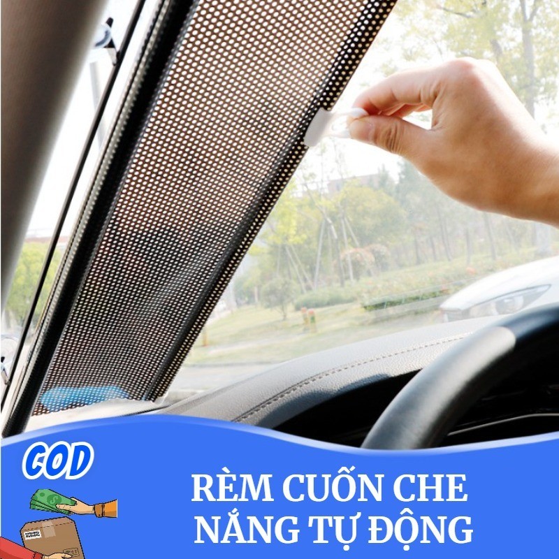 Rèm Che Nắng Ô Tô Tự Động, Rèm Cách Nhiệt Ô Tô, Rèm Che Nắng Phía Trước Ô Tô Tự Động Thu Vào