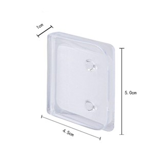 NOTE1 1 / 2 / 4 / 8 Cái Kẹp rèm tắm, Giá đỡ cố định chống gió ABS tự dính, Móc treo rèm tắm chống tràn