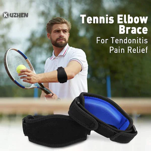 Kuzhen 1 Chiếc El Nẹp Cho Tennis Golfer Bảo Vệ Thể Thao Có Thể Điều Chỉnh Cánh Tay Ban Nhạc Silicon Nén Miếng Lót Viêm Răng Giảm Đau Nam Nữ HOT