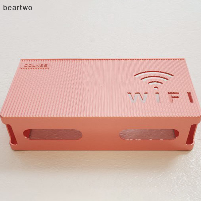 < Beartwo > Hộp lưu trữ kệ định tuyến Wifi không dây treo tường Hộp sắp xếp ABS Đẹp