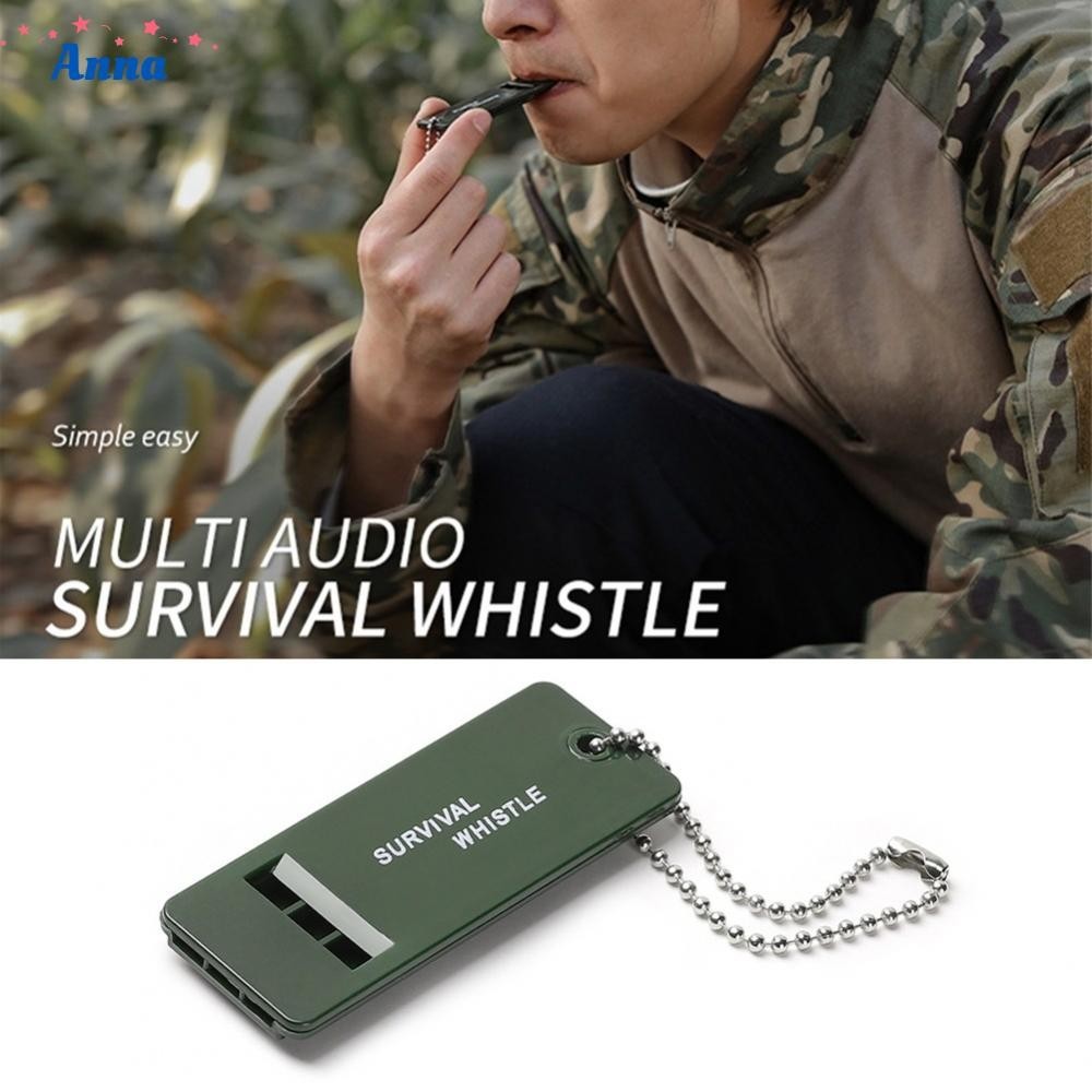 【Anna】Premium Quality Mountain Outdoor Survival Whistle Key Chain Loud Sound