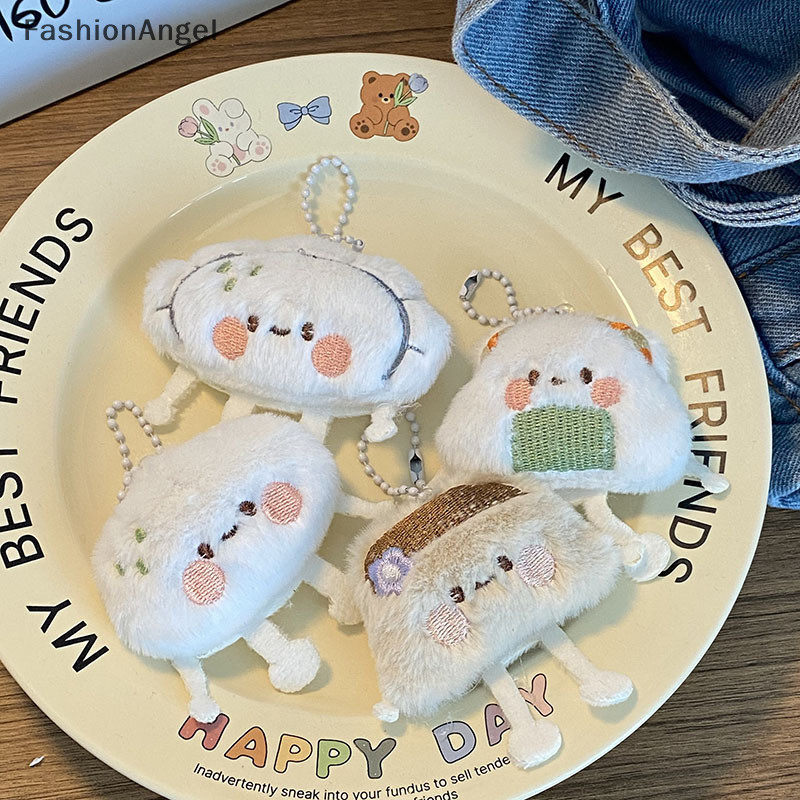 Fashionangel Dễ Thương Sushi Bánh Bao Thực Phẩm Búp Bê Móc Khóa Bé Gái Hoạt Hình Nhồi Bông Mềm Sang Trọng Móc Khóa Túi Nữ Phụ Kiện TH