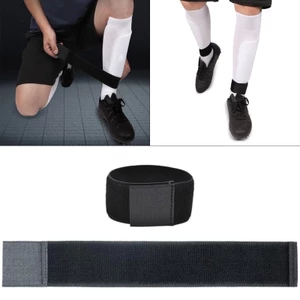 2 4 Quần Legging Bóng Đá Thể Thao Shin Dây Cố Định Chống Trượt Bóng Đá Bảo Vệ Mắt Cá Chân