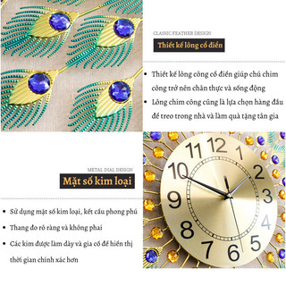 Đồng Hồ Treo Tường Myd.23 Lắp Đặt Nhanh Chóng Kim Trôi Êm Thiết Kế Tỉ Mỉ Sang Trọng Tạo Điểm Nhấn Ngôi Nhà