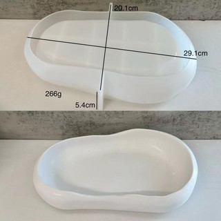 Không Đều Hình Bầu Dục Khay Bảo Quản Khuôn Silicon Đĩa Thạch Cao Khay Nhỏ Giọt Keo Chậu Hoa Khay Khuôn
