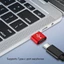 WU Độ bền Nhôm USB C sang USB Bộ chuyển đổi OTG để kết nối bàn phím và chuột trong thiết lập du lịch văn phòng Hỗ trợ Musi