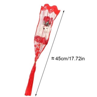 NEAVERLER Bó hoa tốt nghiệp gấu đáng yêu, Quà tặng tốt nghiệp DIY Hoa hồng nhân tạo, Quà tặng Xà phòng Hoa Đồ chơi sang trọng Trang trí hoạt hình Gấu