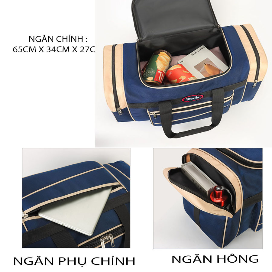 Túi du lịch lớn Big-Oxford Kẻ Xéo shalla- Men Drumb có ngăn để giày riêng nhiều màu sắc [BẢO HÀNH]