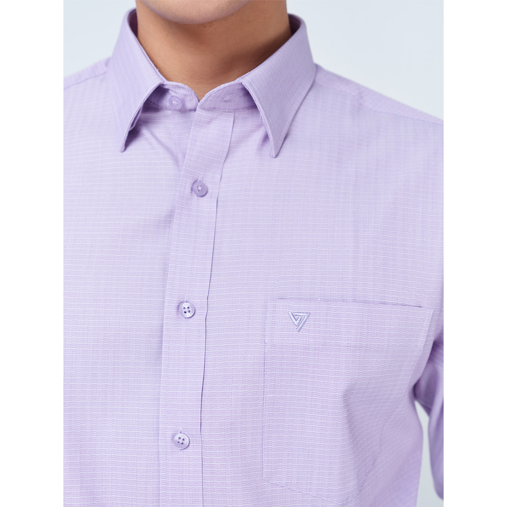 Sơ mi dài tay vạt tròn VIETTIEN vải Viscose phom REGULAR VT00000316