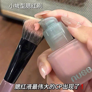 Cọ Đánh Má Hồng Cán Hồng, Lông Cọ Mềm Mịn, Tán Phấn Đều Màu, Phụ Kiện Trang Điểm