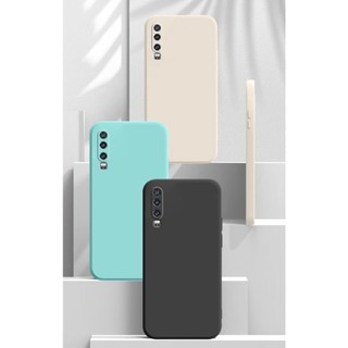 Thời Trang Mới Huawei P20 P30 Pro P40 Vuông Cản Khung Mỏng Mềm TPU Silicon Có Dây Đeo Tay Dây Đeo Cổ Tay