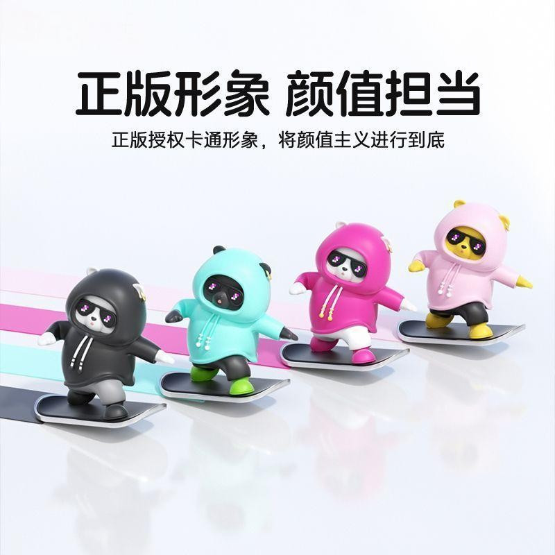 Trượt Xe Trượt Ván Trang Trí Hoạt Hình Trung Tâm Điều Khiển Gấu Trang Trí Màn Hình Ô Tô Trang Trí Sáng Tạo