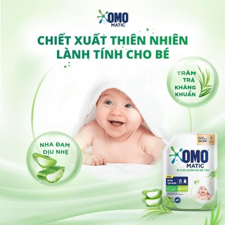 [Hỏa tốc - MÃ LIVE/VIDEO 300K] Nước Giặt OMO Matic Cho Quần Áo Bé - Túi 3.6KG, nước xả comfort cho bé 1.7- Thảo Nhi Kids