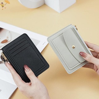 [GOU] Ví Nữ Da Ví Nữ Đơn Giản Dây Kéo Chắc Chắn Nhiều Thẻ Đựng Đồng Xu Ví Ngắn Mỏng Ví Nhỏ Dây Kéo Khóa VN