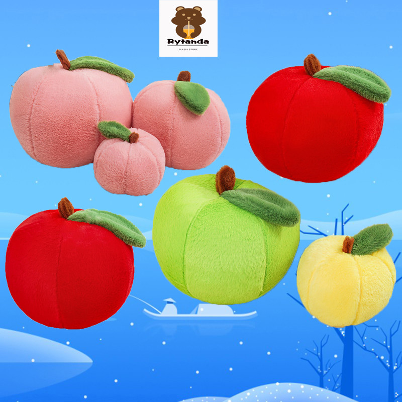 Rytanda Apple Sang Trọng Đồ Chơi Mô Phỏng Dễ Thương Táo Đỏ Mềm Đầy Trái Cây Gối Cho Trẻ Em Bạn Gái Quà Tặng Sinh Nhật Trang Trí Gia Đình Quà Tặng Giáng Sinh