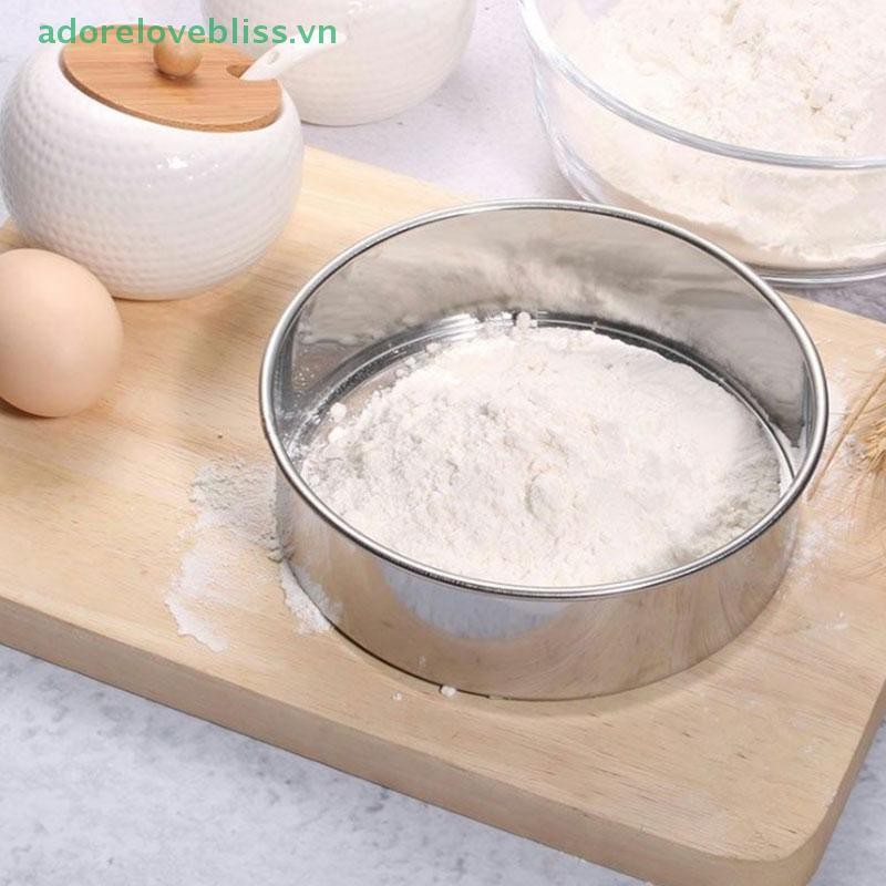 Thêm Nhà Bếp Lưới Bột Sifter Tròn Thép Không Gỉ Bột Sàng Lọc Sifter BSS