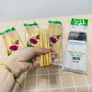 Combo 10 đôi đũa tre không hoá chất giá sỉ - Phương Trang