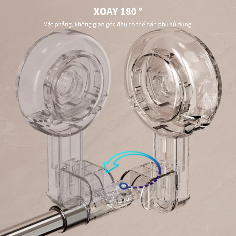 Giá Treo Khăn Mặt Điều Chỉnh Thu Gọn Ngắn Dài - Kệ Treo Đồ Đa Năng Trong Suốt, Chịu Tải Mạnh