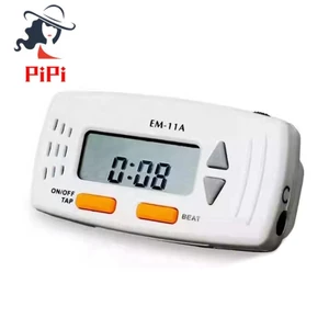 Em-11 Clip-on Guitar Metronome có chức năng đồng hồ Metronome điện tử Mini cho đàn Guitar, Phụ kiện đàn Guitar di động