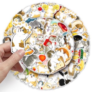 Bộ 50 Kawaii Hoạt Hình Mèo Dễ Thương Graffiti Đề Can Đồ Chơi Trẻ Em Quà Tặng DIY Sổ Lưu Niệm Đàn Guitar Laptop Điện Thoại