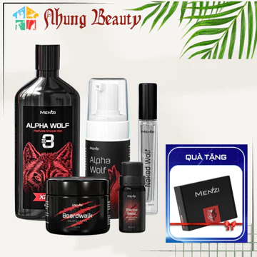 Combo Sữa Tắm Gội MENZI 3in1: 5SP - ST, Bọt Vệ Sinh Nam, Nước Hoa Nam10ml, Nước Hoa Vùng Kín, Gel Vuốt Tóc Cao Cấp.!a
