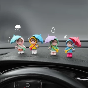 Trang Trí Ô Tô Bảng Điều Khiển Phụ Kiện Mini Dễ Thương Ô Bé Gái Đồ Chơi Đồ Trang Trí Màn Hình Hiển Thị Nhà Gương Chiếu Hậu Trang Trí