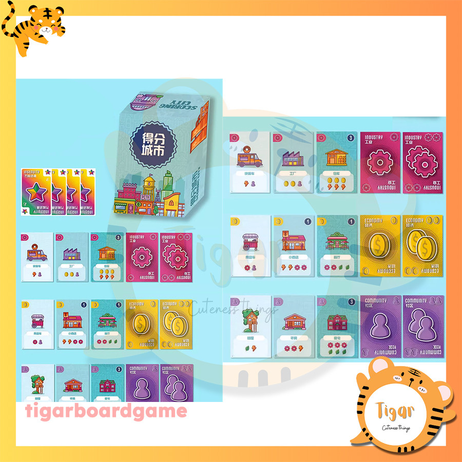 Boardgame Point City nâng cấp của Point Salad bản TQ Tigar