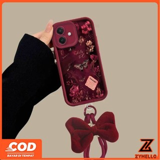 Ốp Lưng Cho OPPO Reno 15F Reno 14F Reno 13F Reno 13 Pro Reno12 F Reno11 F Reno 10 Reno 8T Reno 8Z Reno 7Z Reno7 Reno8 Reno5 Hoa Hồng Đẫm Máu Bướm Nơ Điện Thoại TPU Chống Sốc Ca