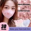 MERIGGIARE 10 Chiếc Mặt Dùng Một Lần, Thiết Kế Gradient In Màu Chống Bụi, Chăm Sóc Sức Khỏe Mặt Chữ V 3 Lớp Bảo Vệ Mặt Nữ