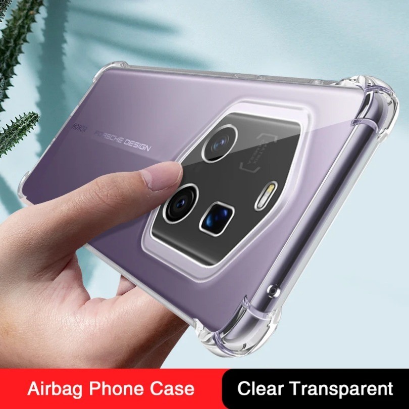 Túi Khí Mềm Ốp lưng Honor Magic7 Magic 7 Lite Pro RSR 7Lite 7Pro 7RSR 5G Fundas Silicon Trong Suốt Mặt Sau Đơn Giản Carcasas