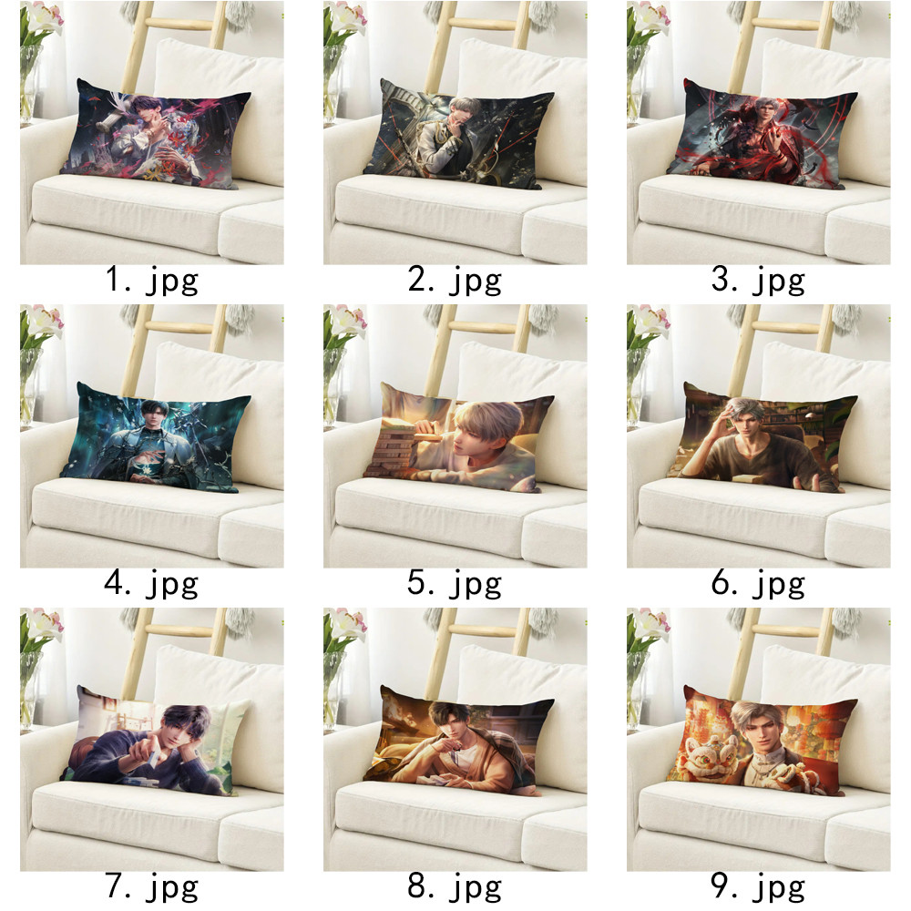 Vỏ gối Love and Deepspace Caleb Vỏ gối bằng vải Polyester in một mặt (Không có lõi)