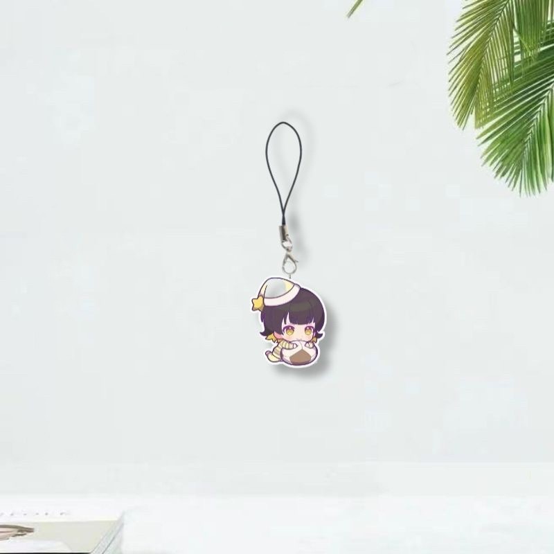 Móc dây treo điện thoại BLUE LOCK ver CHÚC BÉ NGỦ NGON in hình anime chibi mica trong acrylic móc khóa