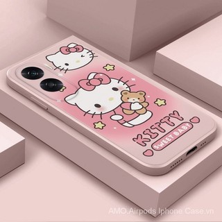 Ốp lưng OPPO A58 4G F11 PRO F5 F7 F9 F1S R15 PRO FIND X3 PRO MF037A hello kitty Silicon mềm chống rơi Vỏ điện thoại LSAQ