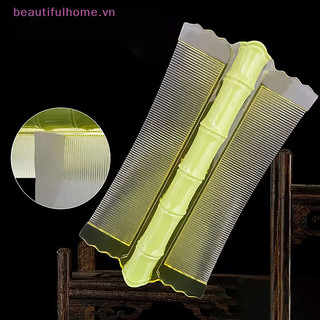 [Beautifulhome] 1 Chiếc Lược Chấy Tre Hai Mặt Siêu Dày Răng Loại Bỏ Gàu Làm Sạch Da Đầu Lược Massage Da Đầu Tẩy Lông Dụng Cụ Làm Tóc [Làm Đẹp]