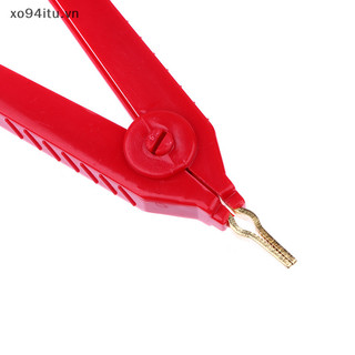 XOITU 1 Kẹp Cá Sấu 90MM Đồng Vàng Kelvin Kẹp Kẹp Thử Nghiệm Mỏ Vịt Kẹp Cho Dụng Cụ Điện Chính Xác VN
