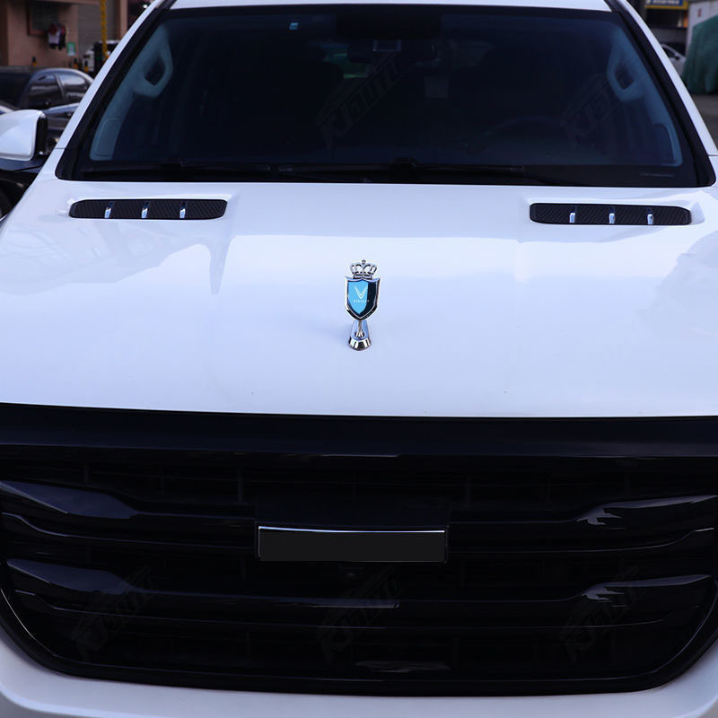 Vinfast Crown Mặt Trước Logo Ô Tô Hood Trang Trí Động Cơ Hood Miếng Dán Sửa Đổi Xe Phụ Kiện Phong Cách Thể Thao Cho VF 8 VF 9 VF E34 Lux A Fadil President SA VF E34