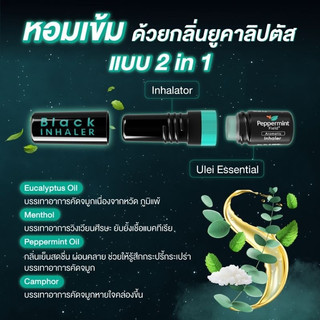 [VỈ 6 ỐNG] Hít Thông Mũi Peppermint Black Mint Field Thái Lan