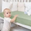 Yoo Trang Bị Bassinet Tấm Cho Giá Đỡ Giỏ Tã Cho Bé Đệm Trang Bị Tấm Thay Đổi Tấm Lót Bảo Vệ Giường Tay áo