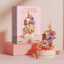 【Bingo】Hộp nhạc xoay, hoa khối xây dựng DIY, bó hoa hồng vĩnh cửu, quà Valentine, hoa tán tỉnh, đồ chơi lắp ráp, quà tặng con gái thích (0293)